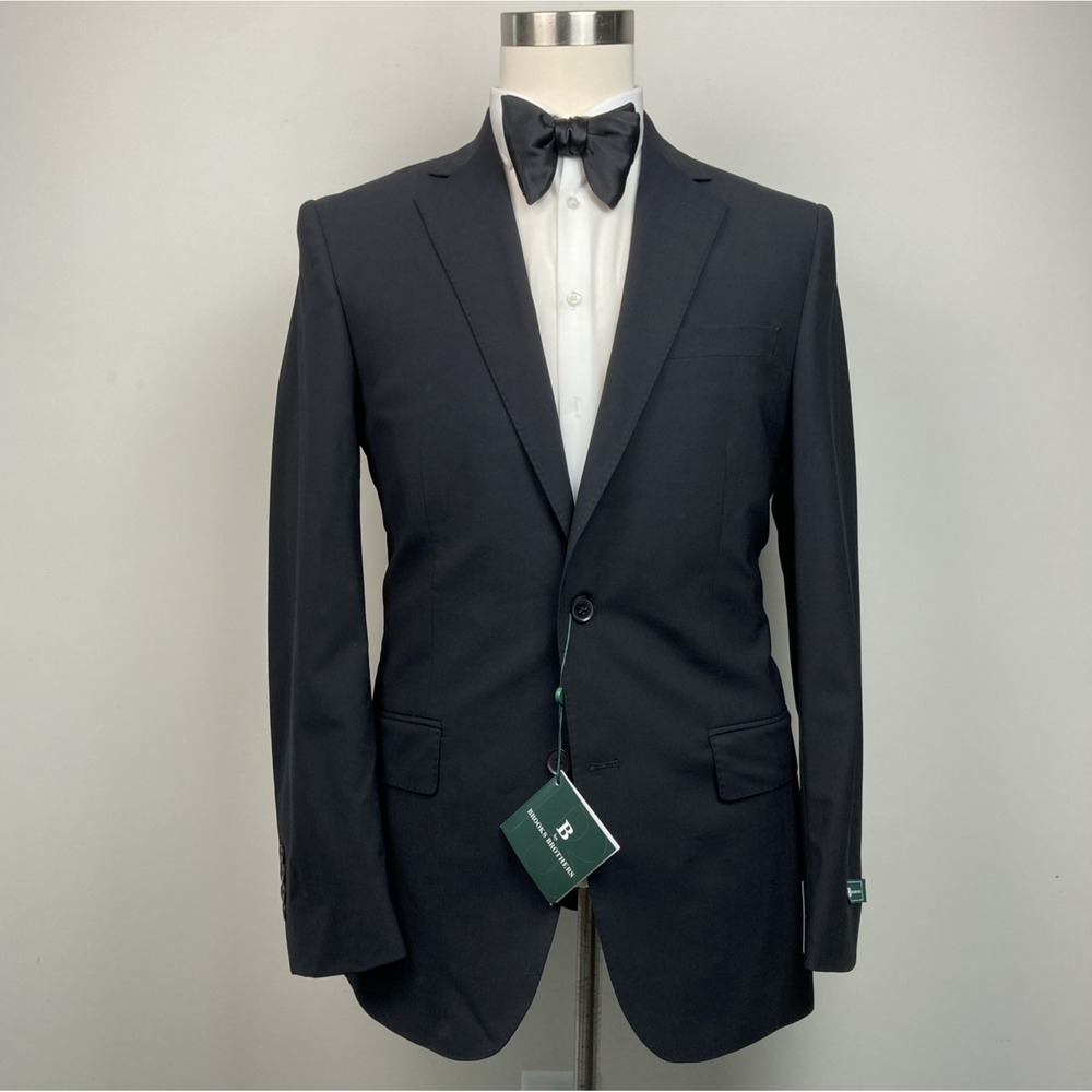 B by Brooks Brothers Men's Suit Blazer Sportscoat Jacket Black 40R No Pants